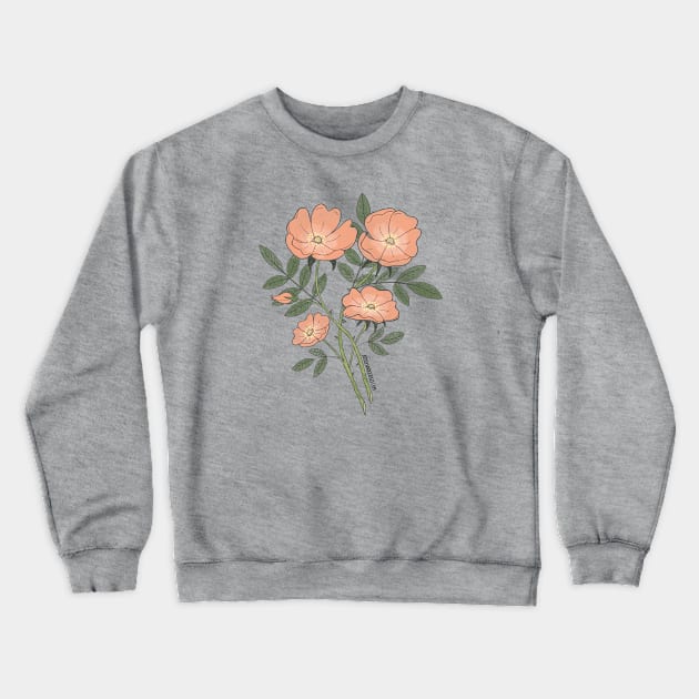 Briar Rose Crewneck Sweatshirt by JodiLynnDoodles